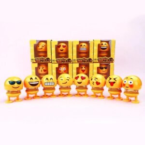 Cute Cartoon Funny Emoji Wobble Head Robot